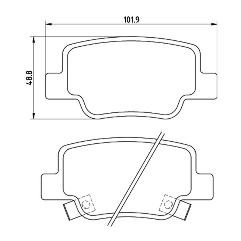 4863602010 Rear Brake Pads D2077 for Toyota VERSO